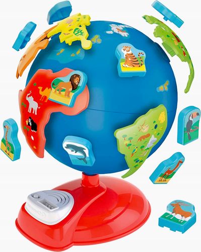 INTERAKTYWNY GLOBUS PRZEDSZKOLAKA MÓWIĄCY OBROTOWY DO ZŁOŻENIA ZOOLOGICZNY na Arena.pl