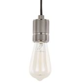 Wisząca LAMPA industrialna CASA DS-M-010 MATT BLACK Italux metalowa OPRAWA przewód zwis loft oprawka czarna matowa
