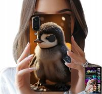 ETUI DO HUAWEI P SMART 2019 - SŁODKI PINGWIN, TUPTAK, MADAGASKAR WZORY