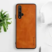Etui AIORIA Vintage LEATHER do Huawei Honor 20 / Nova 5T pomarańczowy