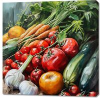 Obraz 100x100cm Bogactwo Ogrodowych Zbiorów