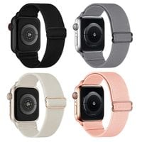 Zestaw Pasków Nylonowych do Apple Watch 38 40 41 42mm Regulowane 4 Sztuki