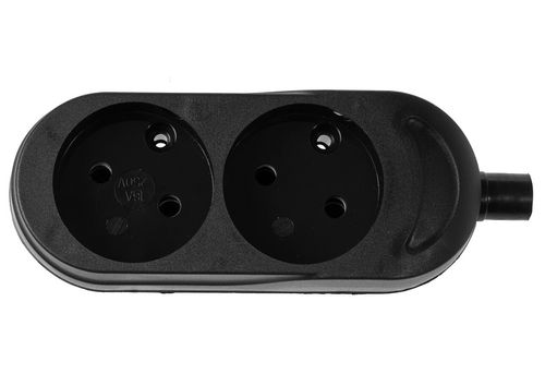 gniazdo podwójne 16a 250v rozbieralne b/u czarne - vt-302-0120 na Arena.pl