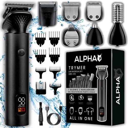Maszynka Do Strzyżenia Włosów, Brody - Trymer Do Nosa + Golarka Alpha na Arena.pl