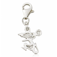 SREBRNY CHARMS MYSZKA Z CYRKONIĄ SREBRO PRÓBY 925