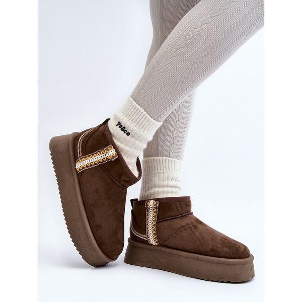 Śniegowce Na Platformie Ze Wzorem r.40 zdjęcie 6