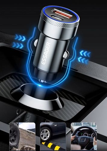 SZYBKA MOCNA Ładowarka Samochodowa USB 54W do telefonu QC3.0 PD 3.0 USB-C na Arena.pl