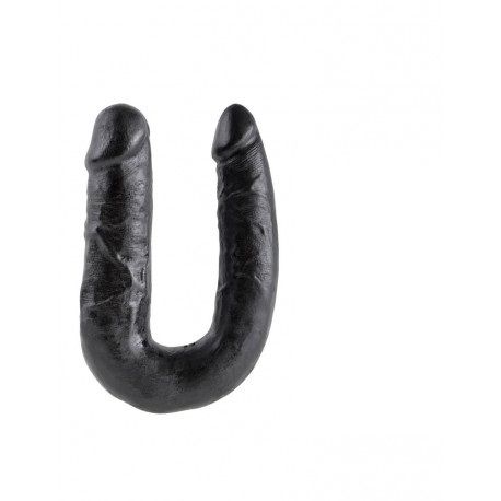 King Cock U-Shaped Medium Dwustronne Dildo zdjęcie 5