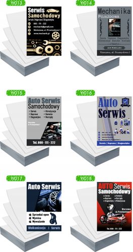 Ulotki A5 1000szt reklamowe firmowe GOTOWY PROJEKT SERWIS SAMOCHODOWY na Arena.pl