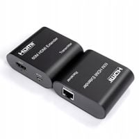 Konwerter HDMI na LAN kat. 6/5e 1080p 60m USB EDID Spacetronik SPH-HLC51