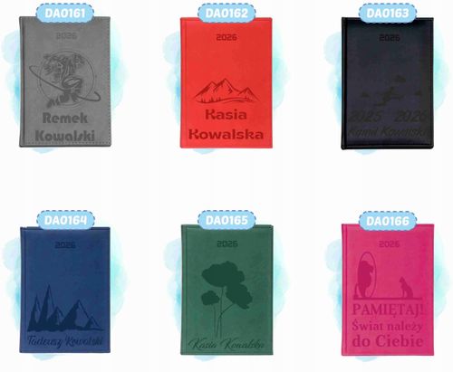 duży Kalendarz A4 2026 TERMINARZ dzienny z grawerem MOJE PLANY na Arena.pl