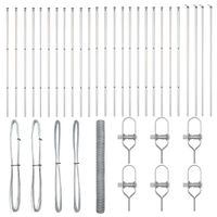 Ogrodzenie z słupkami Srebrny 1.6 x 50 m Stal pokryta PCV