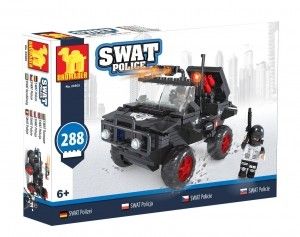 KLOCKI SWAT POLICJA SAMOCHÓD POLICYJNY 288 ELEMENTÓW zdjęcie 1