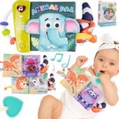 Książeczka Edukacyjna Sensoryczna Dżungla Gryzak Lusterko