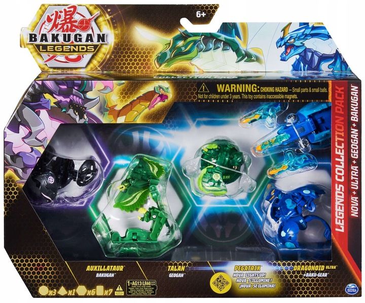 ZESTAW BAKUGAN LEGENDS BATTLE 5 FIGUREK KARTY zdjęcie 7
