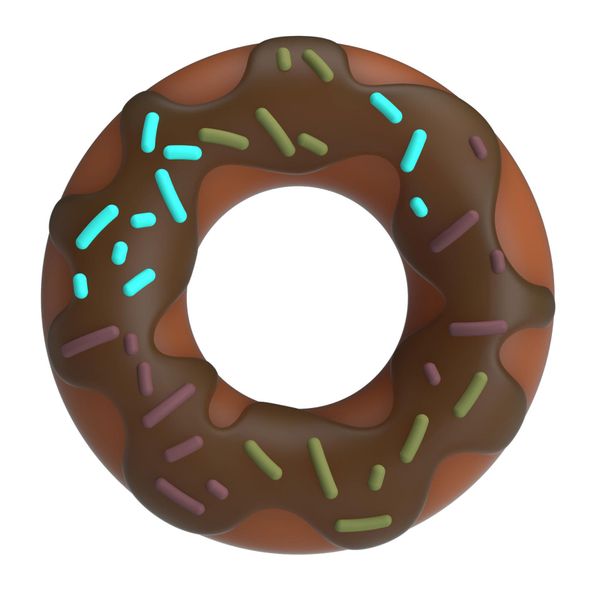 Pretty Love Choco Super Donut Silicone Cock Ring zdjęcie 2