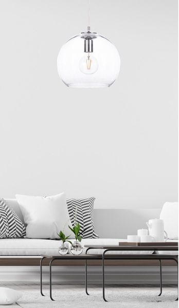 Lampa wisząca 1xE27 NOE SILVER zdjęcie 2