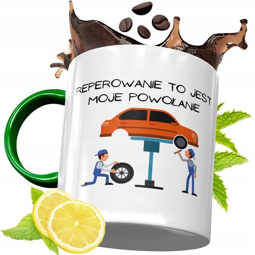 Kubek Zielony Dla Mechanika Na Urodziny Prezent na Arena.pl