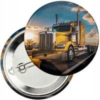 Przypinka z agrafką 59mm - TIR CIĘŻARÓWKA TRANSPORT SPEDYCJA