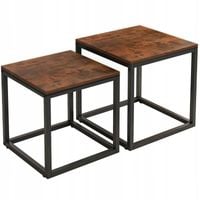 Stolik kawowy ława stół zestaw stolików 2w1 loft industrialny rustykalny