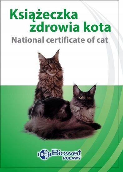 Książeczka zdrowia kota międzynarodowa zdjęcie 5