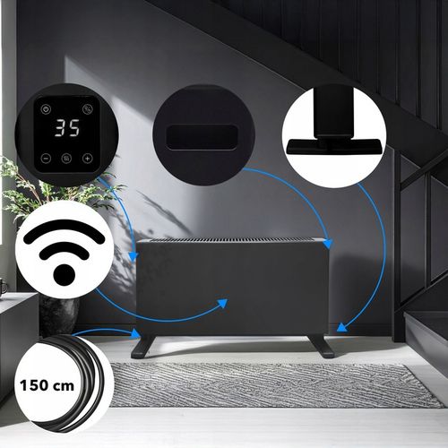 Grzejnik elektryczny konwektorowy EBERG DEXO 2000W WiFi termostat LED pilot na Arena.pl