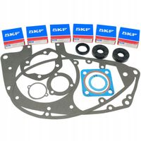 KOMPLET ŁOŻYSKA USZCZELKI SIMERINGI SILNIKA SKF C3 WSK 125