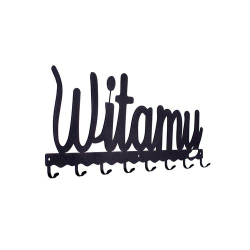 Wieszak Ścienny Witamy Czarny na Arena.pl