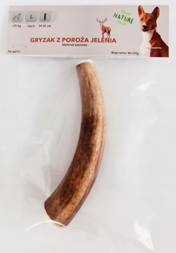 Gryzak NATURALNY poroże jelenia dla psa L HARD 15-17 cm na Arena.pl