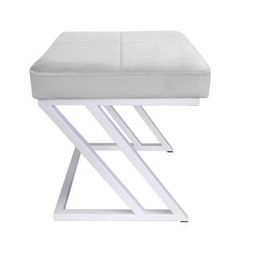 Pufa ZETA LOFT taboret podnóżek podstawa biała MG39 na Arena.pl