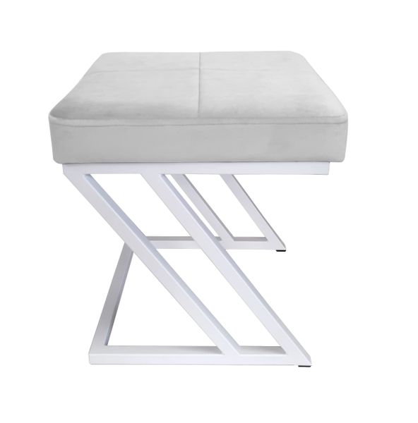 Pufa ZETA LOFT taboret podnóżek podstawa biała MG39 zdjęcie 2