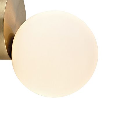 Łazienkowy kinkiet szklany Ice Ball 8126 biała lampa okrągła na Arena.pl