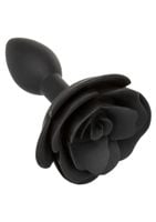 small rose anal plug black