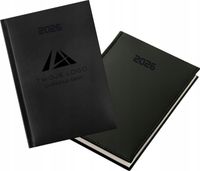 kalendarz książkowy A5 na 2026 rok z grawerem Z TWOIM LOGO FIRMOWY 50 SZTUK