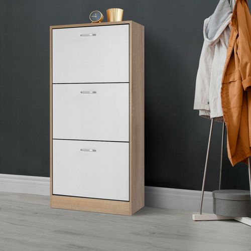 szafka na buty regał 3 komory obuwie komoda pojemna do przedpokoju regał na Arena.pl