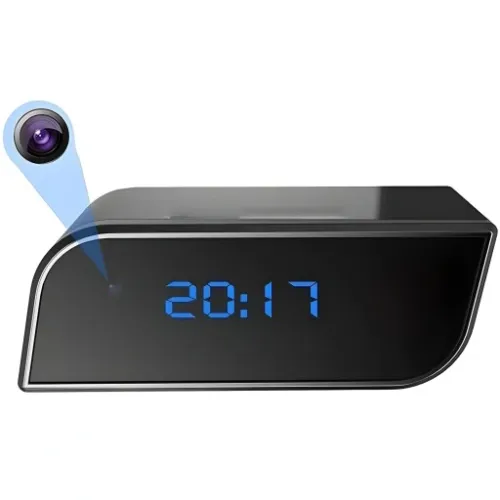 ZEGAR Z UKRYTA MINI KAMERA SZPIEGOWSKA WiFi BUDZIK na Arena.pl