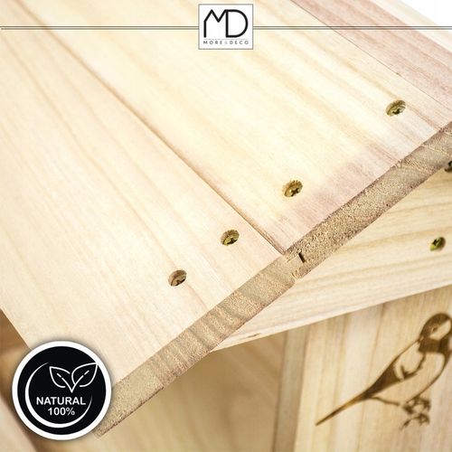 Karmnik dla ptaków domek budka DIY eko drewno ogrodowy solidny na zimę na Arena.pl