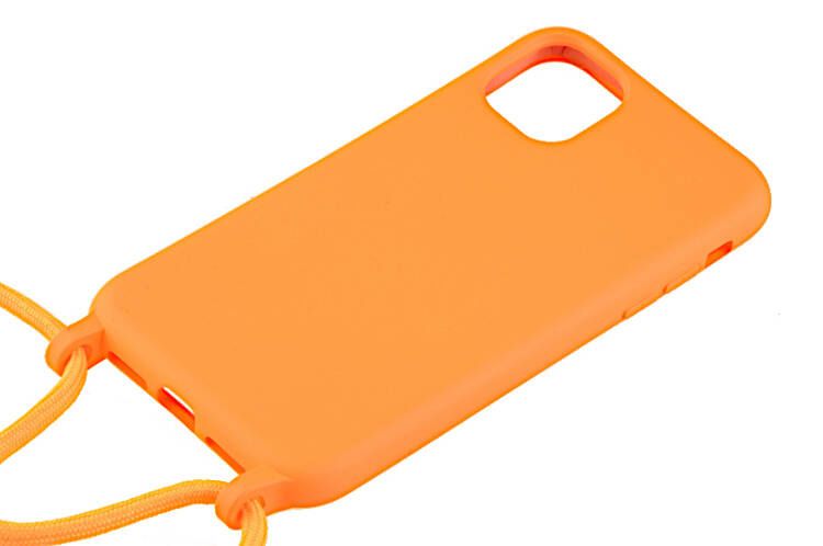 Etui ze sznurkiem RCK do Apple iPhone 11 pomarańczowy zdjęcie 2