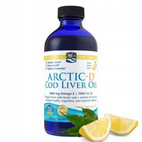 NORDIC Arctic-D COD LIVER OIL CYTRYNOWY TRAN 237m Olej z wątroby dorsza
