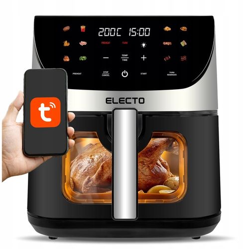 AIR FRYER FRYTKOWNICA BEZTŁUSZCZOWA DUŻA 8L 2000W APLIKACJA WIFI NA na Arena.pl