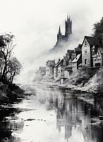 Plakat 40x55cm Mglisty Refleks