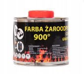 FARBA LAKIER ŻAROODPORNA DO KOMINKÓW 1L TRWAŁA GRAFIT