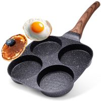 patelnia granitowa do jajek placuszków burgerów black&wood 199009