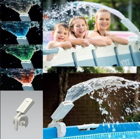 Fontanna spryskiwacz kolorowy LED kurtyna wodna do basenu #28089 Intex na Arena.pl