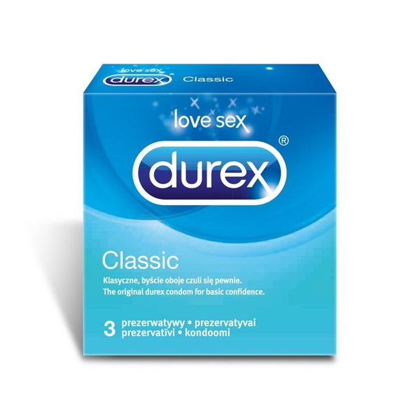 3 Prezerwatywy Durex Classic zdjęcie 1