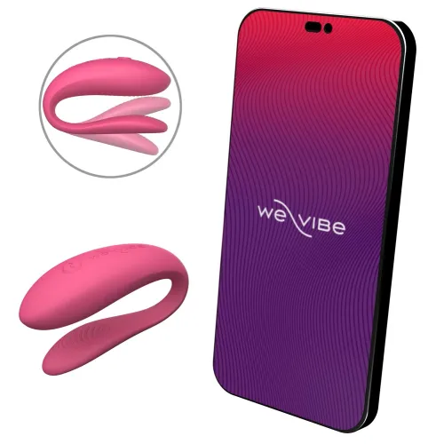 we-vibe sync lite pink - model dla par z aplikacją, smukła konstrukcja na Arena.pl