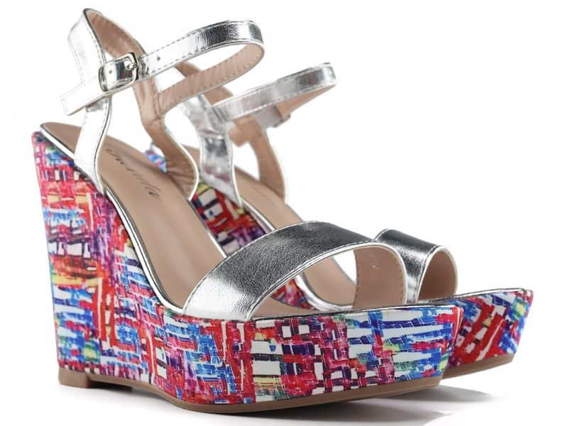 Buty na wysokim koturnie sandałki 38 zdjęcie 4