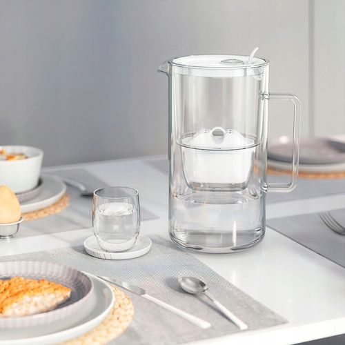 Dzbanek filtrujący szklany Aquaphor Glass 2,5l z wkładem Maxfor+ biały na Arena.pl