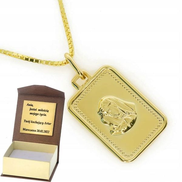 Złoty medalik Próby 585 gr. 0,82 zdjęcie 1