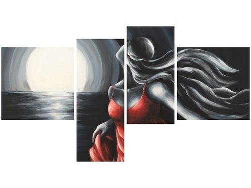 100 55CM OBRAZ 4 ELEM UCIECZKA OD PRZESZŁOŚCI PŁÓTNO DRUK na Arena.pl